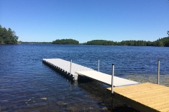 1000 Islands Docks Ltd. - Eastern Ontario - Large Commercial Floating Modular Dock Installation Image at an Ontario Park