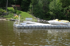 1000 Islands Docks Ltd. - Eastern Ontario - Residetial Floating Modular Dock Installation with Jet Ski Image