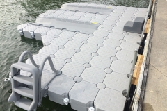 1000 Islands Docks Ltd. - Brockville Ontario - Jet Slide Modular Dock Installation with Two Slips for Jet Skis Image